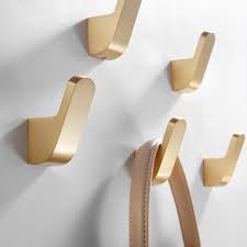 The collection includes a towel ring, freestanding rail, wall hook and wall mounted frame. Buy Online Brass Wall Hook Coat Towel Hooks For Bathroom Gold Copper Kitchen Hook Clothes Hook Alitools