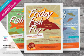 Free to download and print. Fish Fry Flyer Templates Creative Photoshop Templates Creative Market