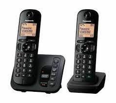 Save big + get 3 months free! Panasonic Kx Tgc222eb Twin Cordless Dect Phone With Answer Machine Black For Sale Online Ebay