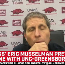 Hogs' Eric Musselman Previews UNC-Greensboro