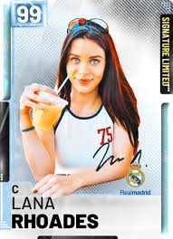 And somewhere on redbubble, there's a lana greeting card that's unique in the perfect way for you both, created and sold by an independent artist who shares your quirks. Lana Rhoades Nba 2k19 Custom Card 2kmtcentral
