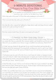 You have our permission to copy and distribute any of our free bible study lesson plans. 5 Prayers To Pray Over Your Bible Study Sarah E Frazer