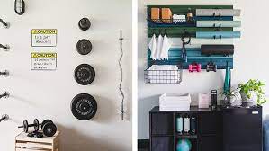 I could not be happier with how this french cleat wall. Home Gym Ideas From Monica Mangin