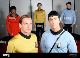 Set to stun: Star Trek threeway will shock fans CAPTAIN KIRK and MR. SPOCK  will fulfill many STAR TREK fans wildest fantasies Stock Photo - Alamy