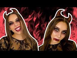 Meine mutter ist 42 jahre alt, mein vater war 11 jahre älter. Teufel Makeup Hairstyle Halloween Look Valeria Greb Youtube