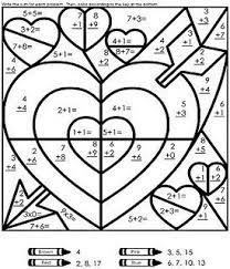 1st grade math worksheets arranged according to grade 1 topics. Free Valentine S Day Printables And Worksheets From Pinterest Math Valentines Valentines School Math Coloring Worksheets