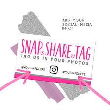 Editable Instant Download Snap Share Tag Cards Small Etsy Business Thank You Cards Packaging Ideas Business Business Card Size