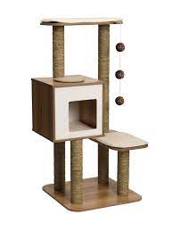 Diy Pet Stuff Doesn T Your Cat Deserve This Amazing Modern Cat Tree Modern Cat Furniture Vesper Cat Furniture Wooden Cat Tree