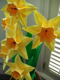 Origami Paper Daffodils Origami Design Origami And Kirigami Origami Easy