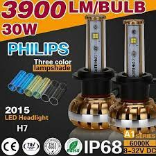 2016 3900lm 30w 3000k 6000k 10000k canbus led headlight conversion kit h1 h7 h3 h11 hb3 hb4 light lamp bulbs kelvin color tubes on lamp bulb bulb lamp light