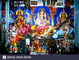 And with his help find out how many gods are there in india. Family Shrine With Many Gods From The Hindu Pantheonin A Brahmin Home In Kerala India Stock Photo Alamy