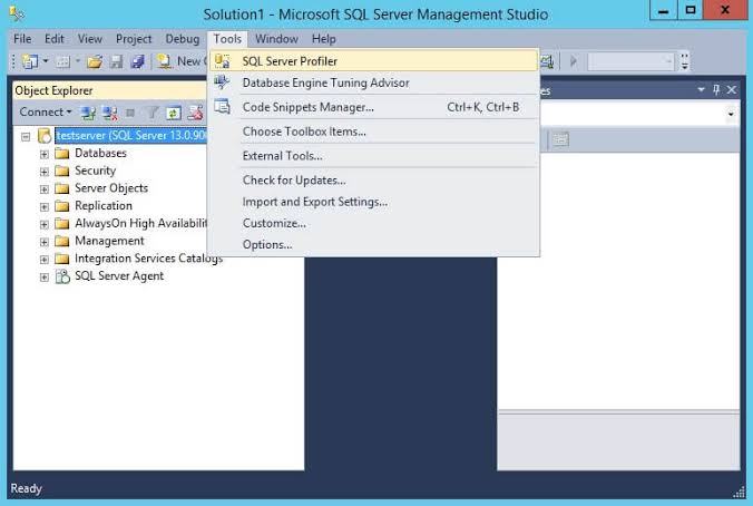 How To Launch a SQL Server Profiler Session