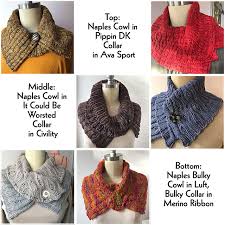 If you're a beginner looking to up your knitting game, make this beautiful and easy scarf on big needles with 1 skein of bulky yarn. Ravelry Naples Collar Cowl Pattern By Jill Wolcott