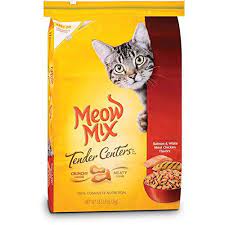 Meow Mix Tender Centers Salmon And Ch Dry Cat Food Best Cat Food Cat Food Reviews