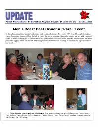 Men's Roast Beef Dinner a “Rare” Event