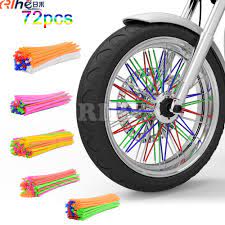 Color Mixing Motorcycle Wheel Rim Spoke Skins Covers Wrap Tubes Decor For Cr Kx Rm Yz 80 125 250 450 500 Crf Yz Motorcycle Wheels Motorcycle Dirt Bike Honda Cr