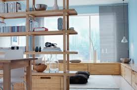 Wood Ikea Shelves And Living Room Storage Cabinets Small Space Solution Room Divider Ikea Living Room Living Room Wood Wood Shelves