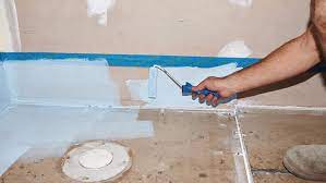 My washer leaked and got the floor wet and the paint bubbled and came off. How To Waterproof Your Bathroom Floor Bunnings Australia