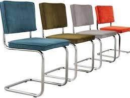 zuiver ridge rib stoelen 4 stuks mix aanbieding stoelen eetkamerstoelen eethoek