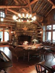 47 Extremely Cozy And Rustic Cabin Style Living Rooms Cabin Living Room Cabin Living Log Cabin Living