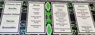 Maybe you would like to learn more about one of these? Frezko Taco Spot Menu In The Colony Texas Usa