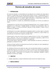 Esta actividad es individual, calificable y tiene un valor del 15% por ciento del segundo corte. Tecnica De Estudio De Casos Caso De Estudio Evaluacion