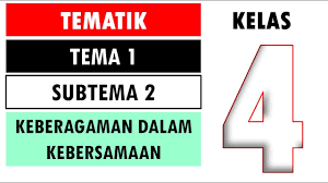 Soal ulangan tema 2 kelas 4 dan kunci jawaban. Revisi Soal Tematik Kelas 4 Tema 1 Subtema 2 Kebersamaan Dalam Keberagaman Youtube