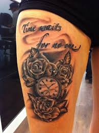 Time Waits For No One Tattoos Skin Art Tattoos And Piercings