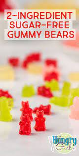 2 Ingredient Sugar Free Gummy Bears Recipe Sugar Free Snacks Gummies Recipe Sugar Free Drinks