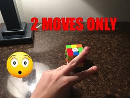 Also note my cube is easy to spin because it has been used many times. How To Solve A 3x3 Rubik S Cube Using Only 2 Moves Really Works Youtube First Comment