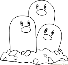 Some tips for printing these coloring pages: Dugtrio Pokemon Coloring Page For Kids Free Pokemon Printable Coloring Pages Online For Kids Coloringpages101 Com Coloring Pages For Kids