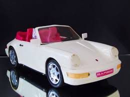 Vintage 1991 Barbie Porsche Carrera 4 White Convertible Car Mattel Cabriolet Barbie Sports Car Barbie Car Porsche Carrera Vintage Barbie Dolls