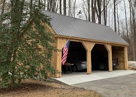 With 14' tall side walls, using 24' double trusses in the center, clear span, poles 12' on center on side walls. Equipment Shed Building Plans Jamaica Cottage Shop