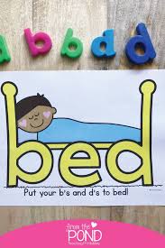 B And D Reversals Put Your Bs And Ds To Bed English Activities For Kids Phonics Kindergarten Dyslexia Activities