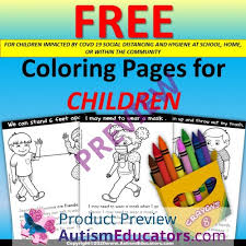 There are two different kinds of worksheets for Free Coloring Pages For Children Social Distancing And Hygiene