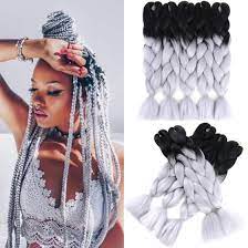 Check out our wide range of hair braiding extensions selection. Shop Two Tone Ombre Synthetic Braiding Hair Extension 5pcs Lot 24 High Temperature Jumbo Braid Hair Black Silver Gray Online From Best Hair Braids On Jd Com Global Site Joybuy Com