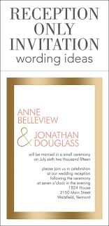 Small Intimate Wedding Invitation Wording Wedding Reception Invitation Wording Reception Only Invitations Wedding Ceremony Invitations