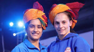 While geeta, babita, ritu and sangita are daughters of former wrestler and coach mahavir singh phogat, priyanka and vinesh were brought up by mahavir after their father, who is the brother of mahavir, was killed in a. Phogat Sisters Vinesh Geeta Enable Up Dangal Beat Veer Marathas 4 3 In Pwl The Statesman