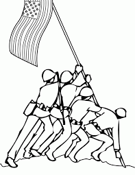 The american flag primary colors are red, white and blue. American Flag Coloring Page Coloring Home