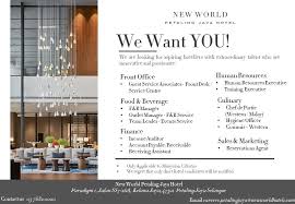 View all bandar baru bangi jobs. New World Hotel Petaling Jaya Job Vacancies April 2021