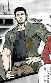 Jill Valentine and Chris Redfield in the manga...