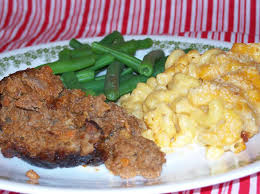 Brown meat in large skillet; Meat Loaf And Macaroni Cheese Thecrackerboxkitchen