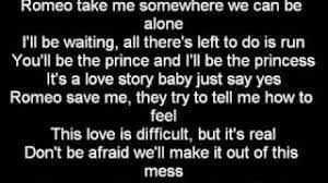 Romeo Save Me Taylor Swift Lyrics Love Story From Album Fearless