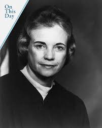 OnThisDay in 1981, Sandra Day O'Connor was sworn into the U.S. Supreme  Court by Chief Justice Warren Burger. President Ronald Reagan nominated her  to be the first woman Supreme Court justice in
