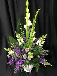 Colors Are Nice And This Looks The Most Like A Typical Altar Arrangement Large Flower Arrangements Fresh Flowers Arrangements Church Flower Arrangements