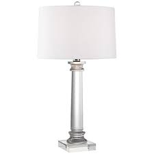 Vienna Full Spectrum Modern Crystal Column Table Lamp 3m972 Lamps Plus In 2020 Table Lamp Crystal Table Lamps Lamp