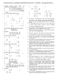 Rangkuman materi bab pertidaksamaan disertai contoh soal dan jawaban dengan pembahasan lengkapnya simak disini. Latihan Soal Bilangan Real Pdf
