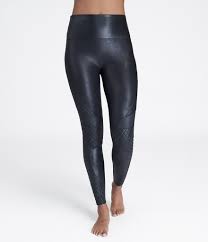 Spanx Faux Leather Quilted Leggings