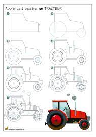 Dessine les coloriages tracteur facile de dessin et coloriage en ligne pour enfants. Epingle Sur Apprendre A Dessiner