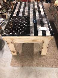 About 20 2 by 4's. Epoxy Customs Our Concealed Vault American Flag Table Facebook